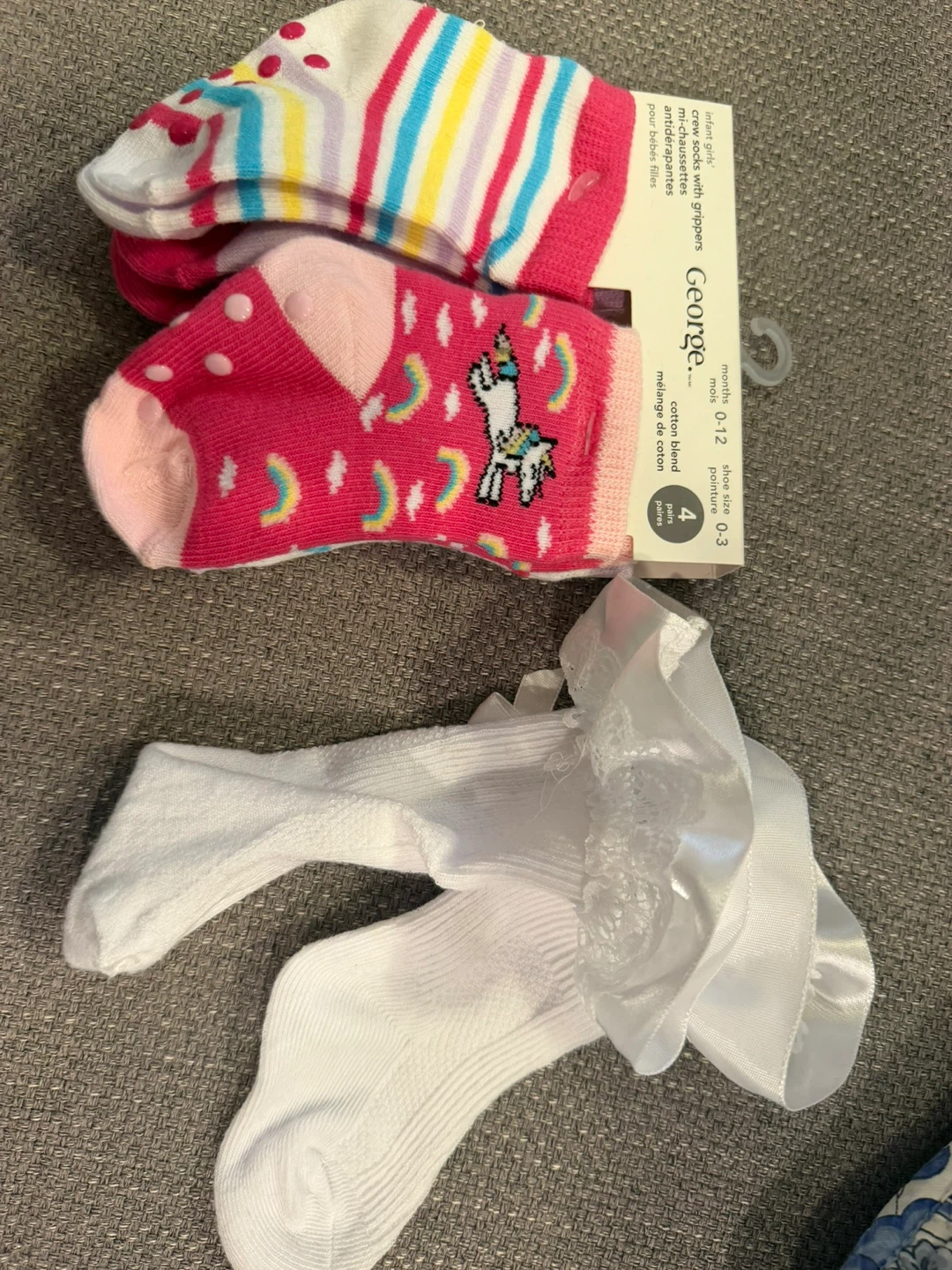 2 Infant Girls Socks Set