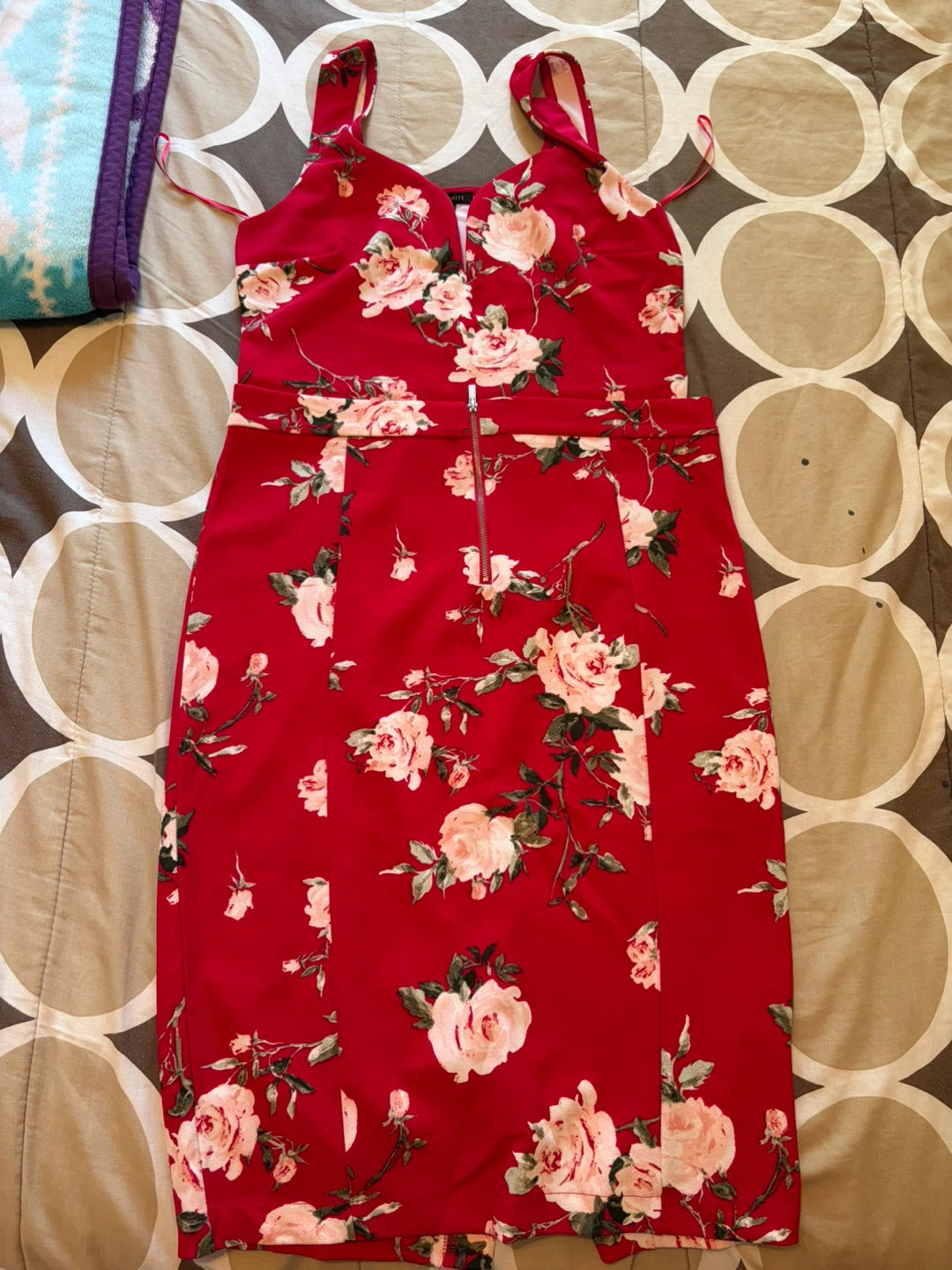 Dynamite Red Floral Print 2-Piece Skirt Set - photo 4