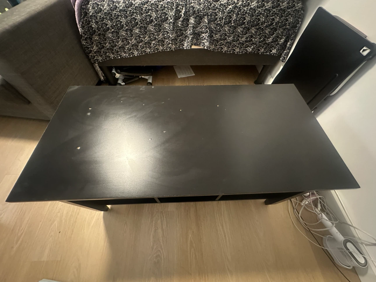 Black Coffee Table with Storage