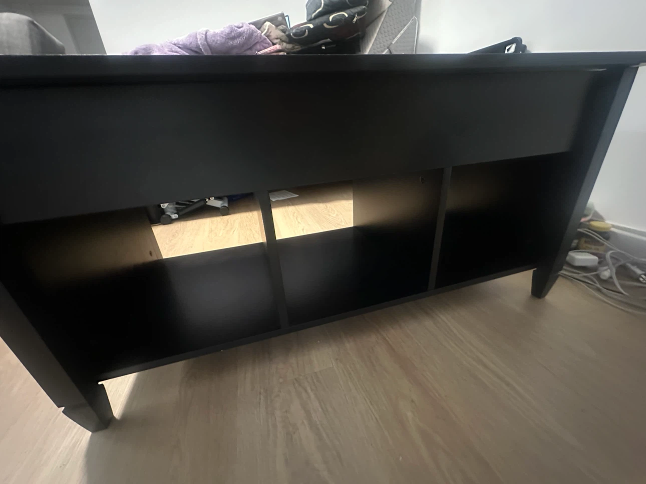 Black Coffee Table with Storage - photo 5