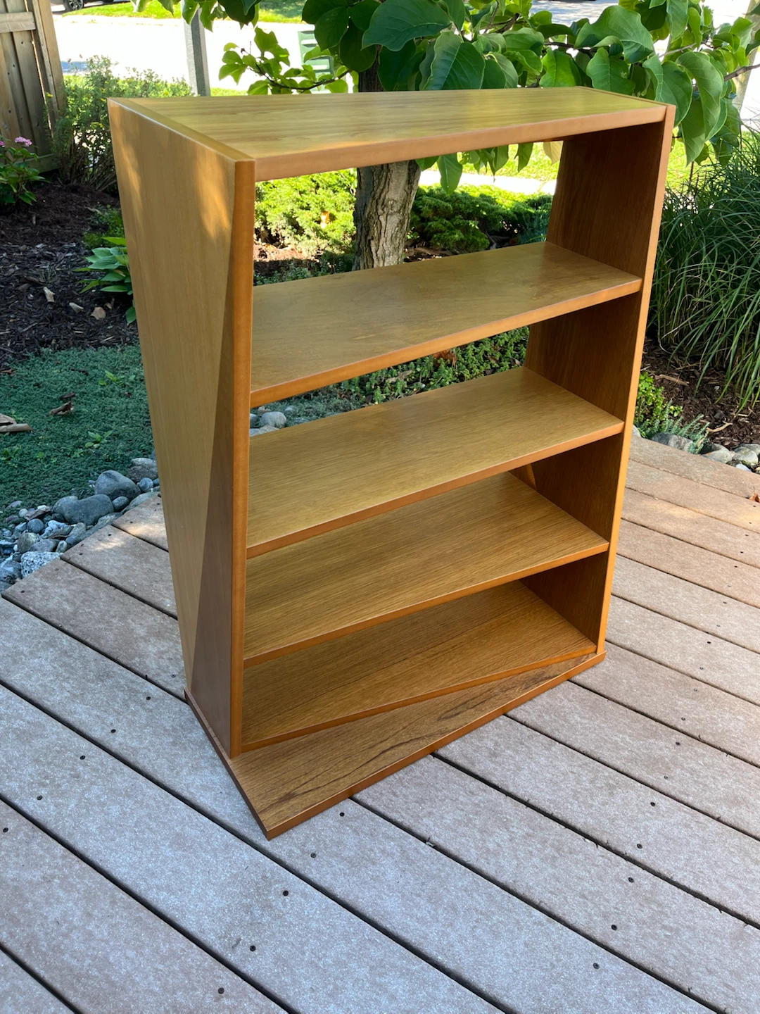 Unique Pier 1 imports solid wood twist bookcase