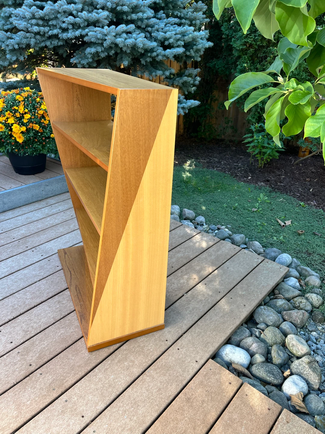 Unique Pier 1 imports solid wood twist bookcase - photo 4
