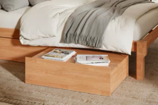 New Solid Wood King or Queen Underbed Storage