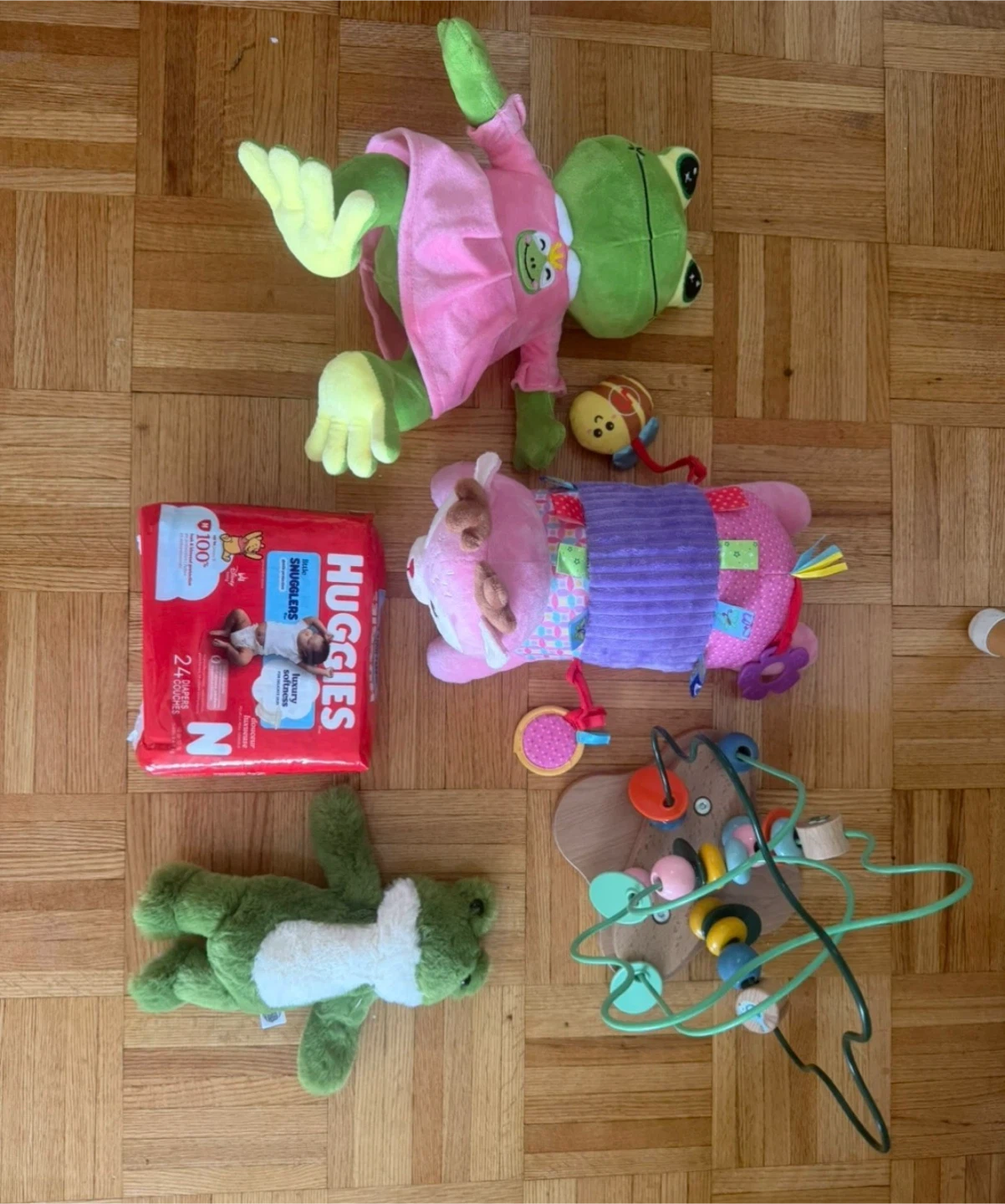 Baby Toy and Diaper Bundle