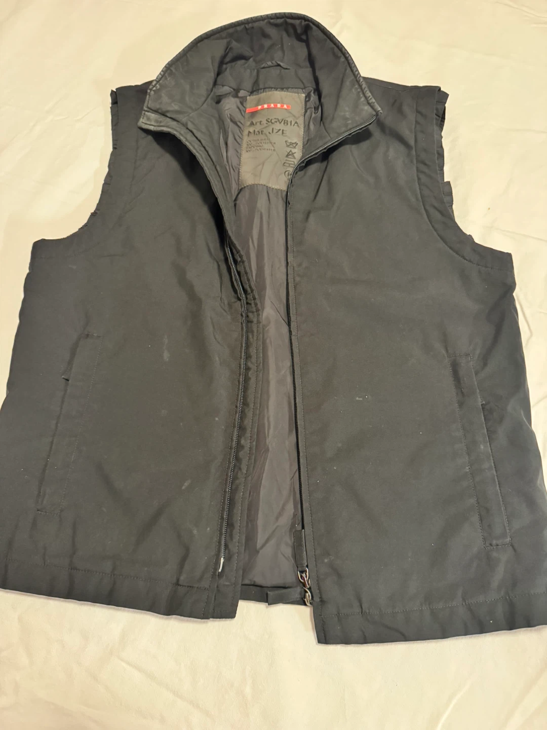 Prada Gilet Uomo Vest Black Size 50