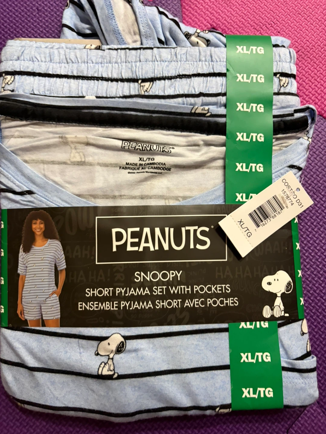 Peanuts Snoopy Short Pyjama Set - XL/TG