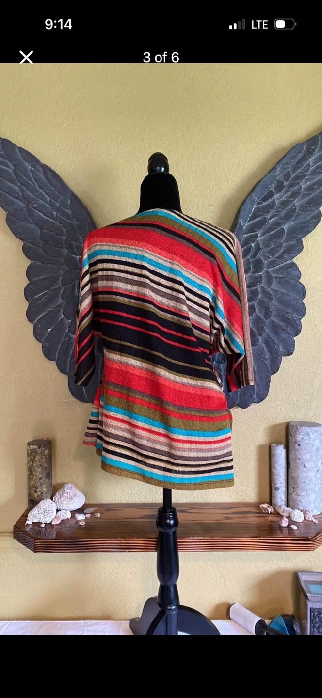 Vow Striped Slanted Shirt Blouse - photo 3