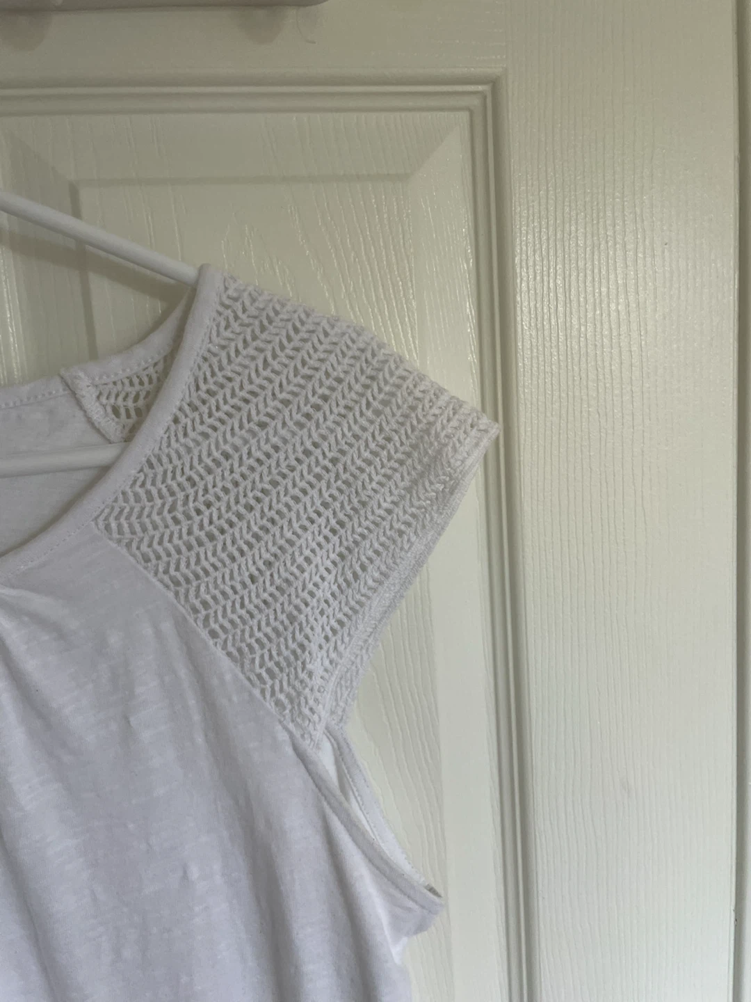 Joe Fresh White Crochet Detail T-Shirt - photo 3