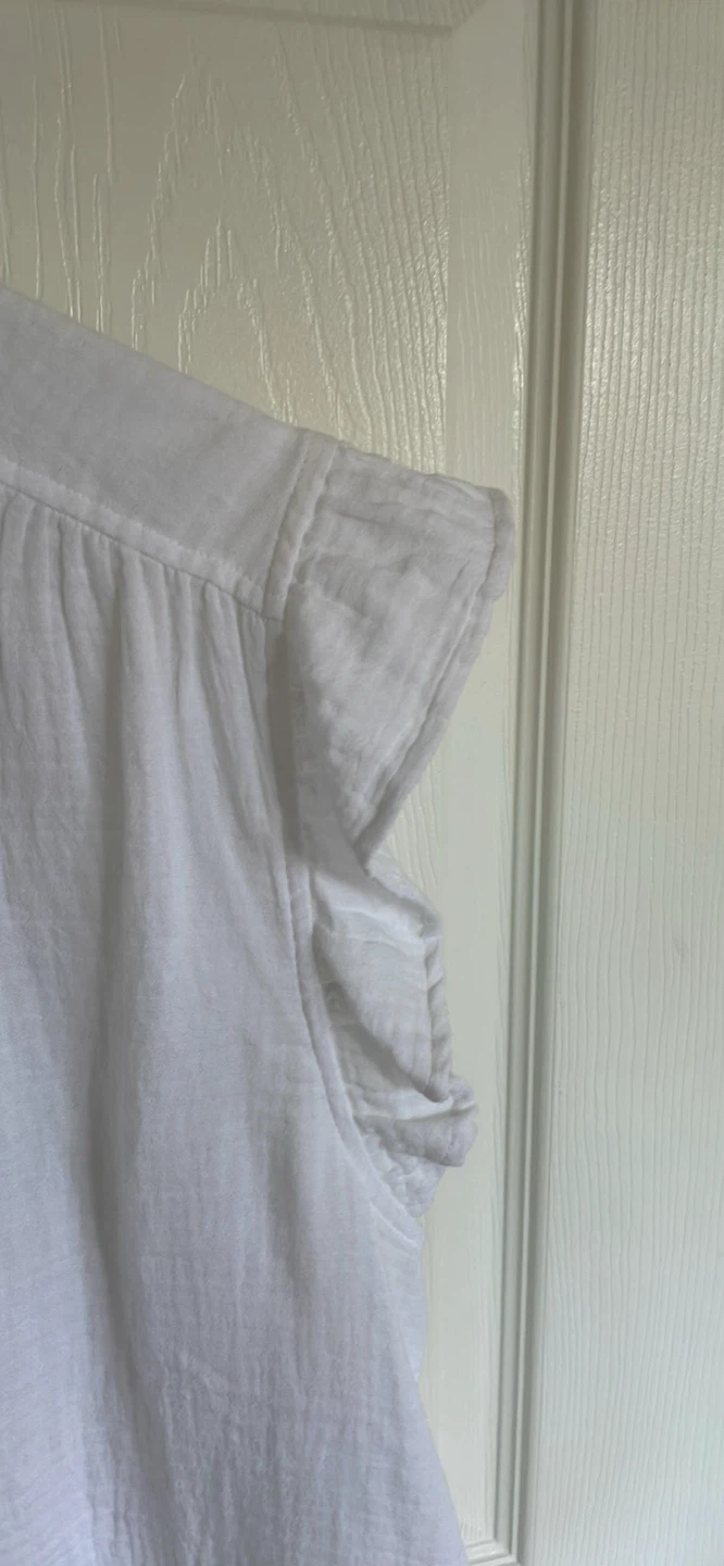 H&M White Ruffled Collar Blouse - photo 3
