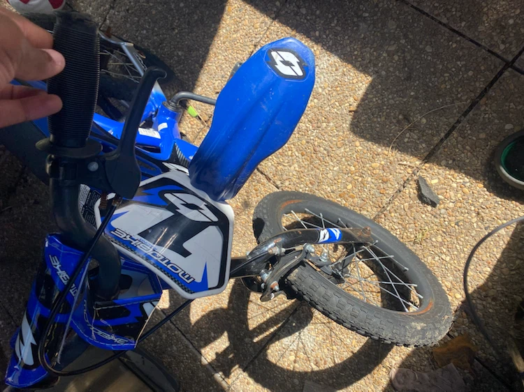 Motobike Kids Bicycle - Blue