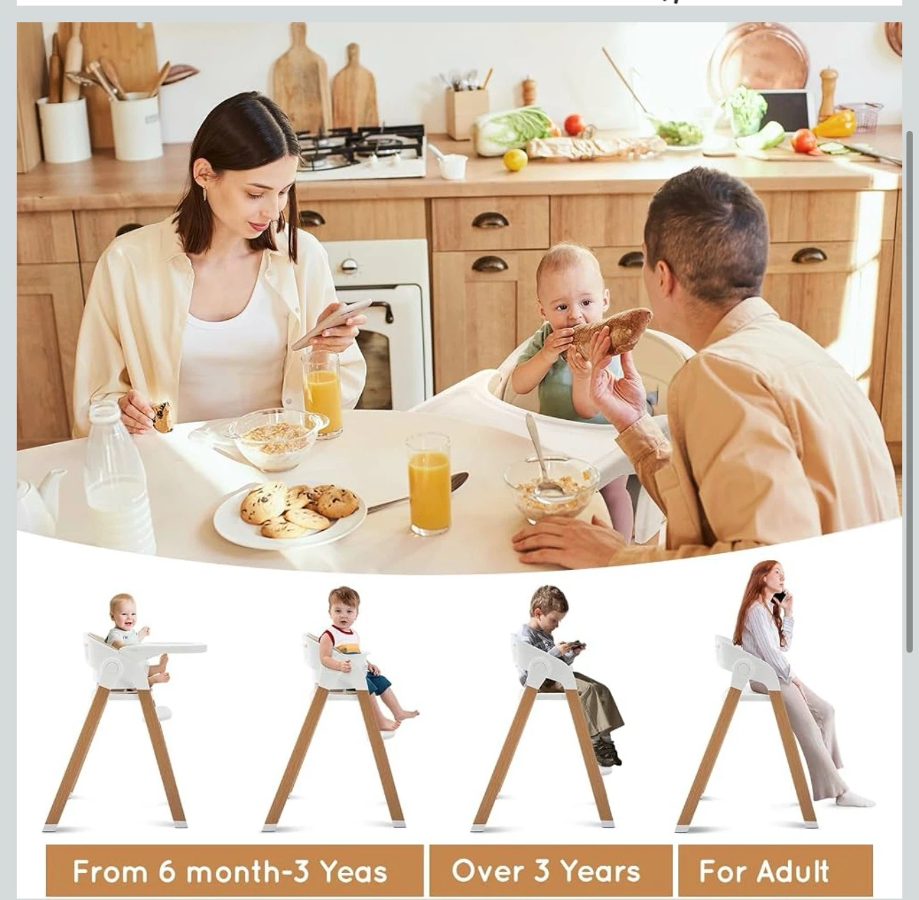 Jaoul 5-in-1 Convertible High Chair - photo 3