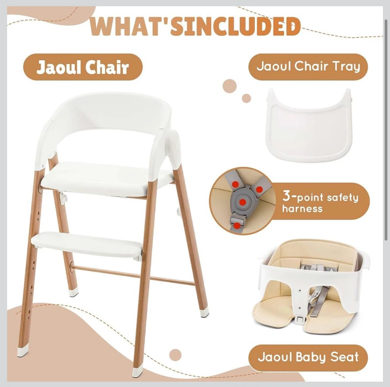 Jaoul 5-in-1 Convertible High Chair - photo 4