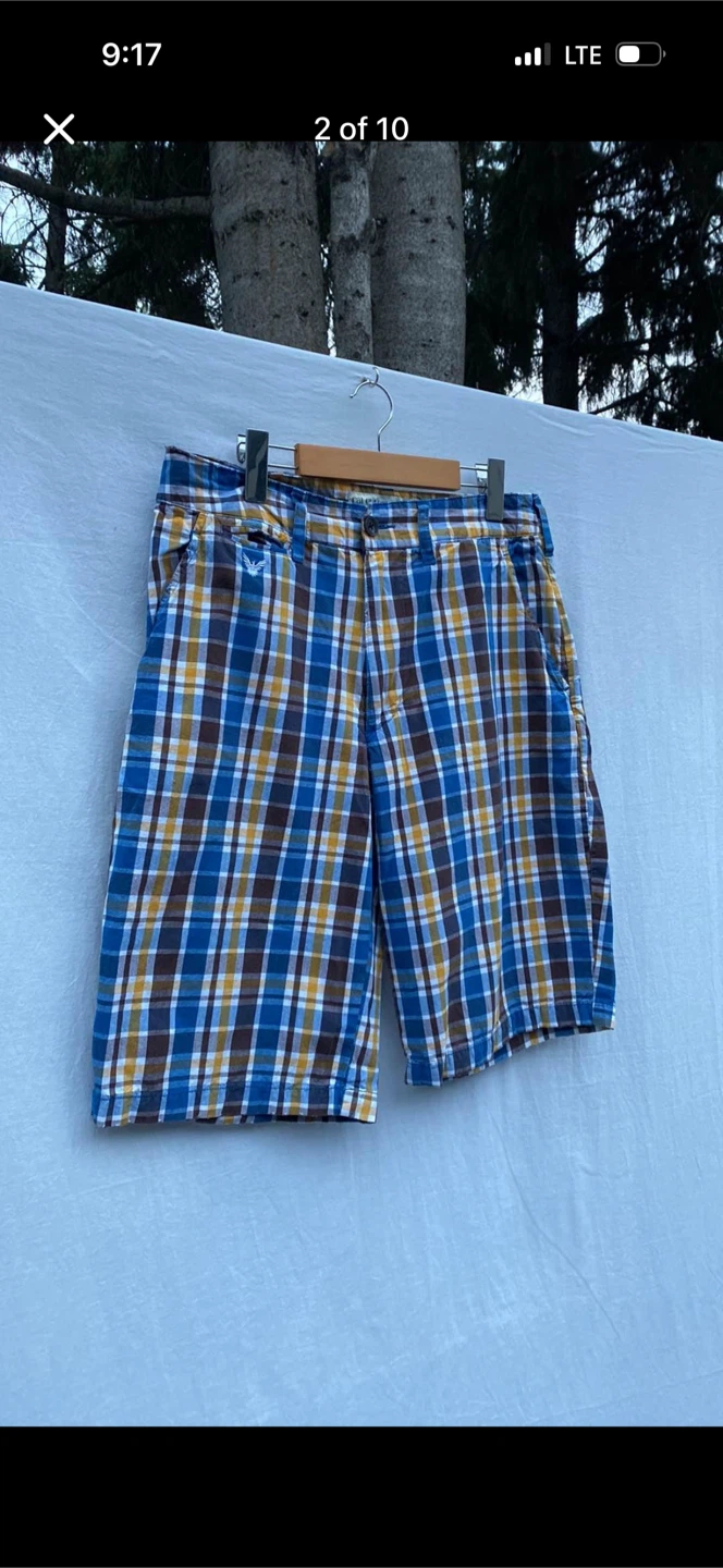 Company 81 Distressed Plaid Shorts - photo 2