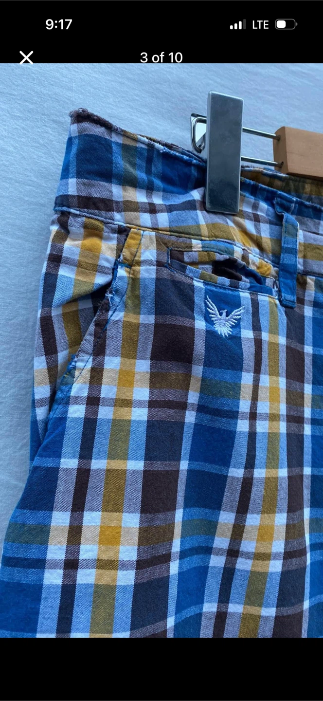 Company 81 Distressed Plaid Shorts - photo 3