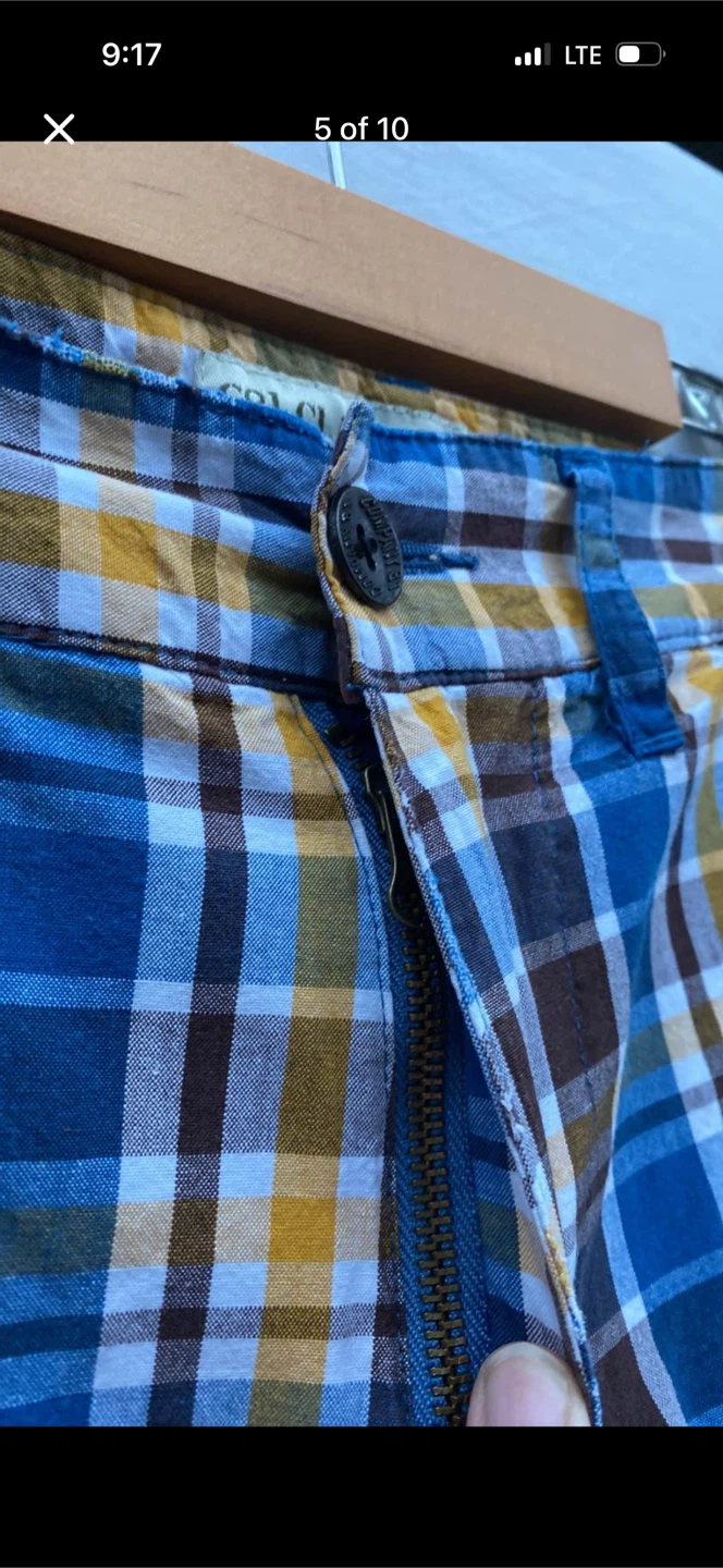 Company 81 Distressed Plaid Shorts - photo 5
