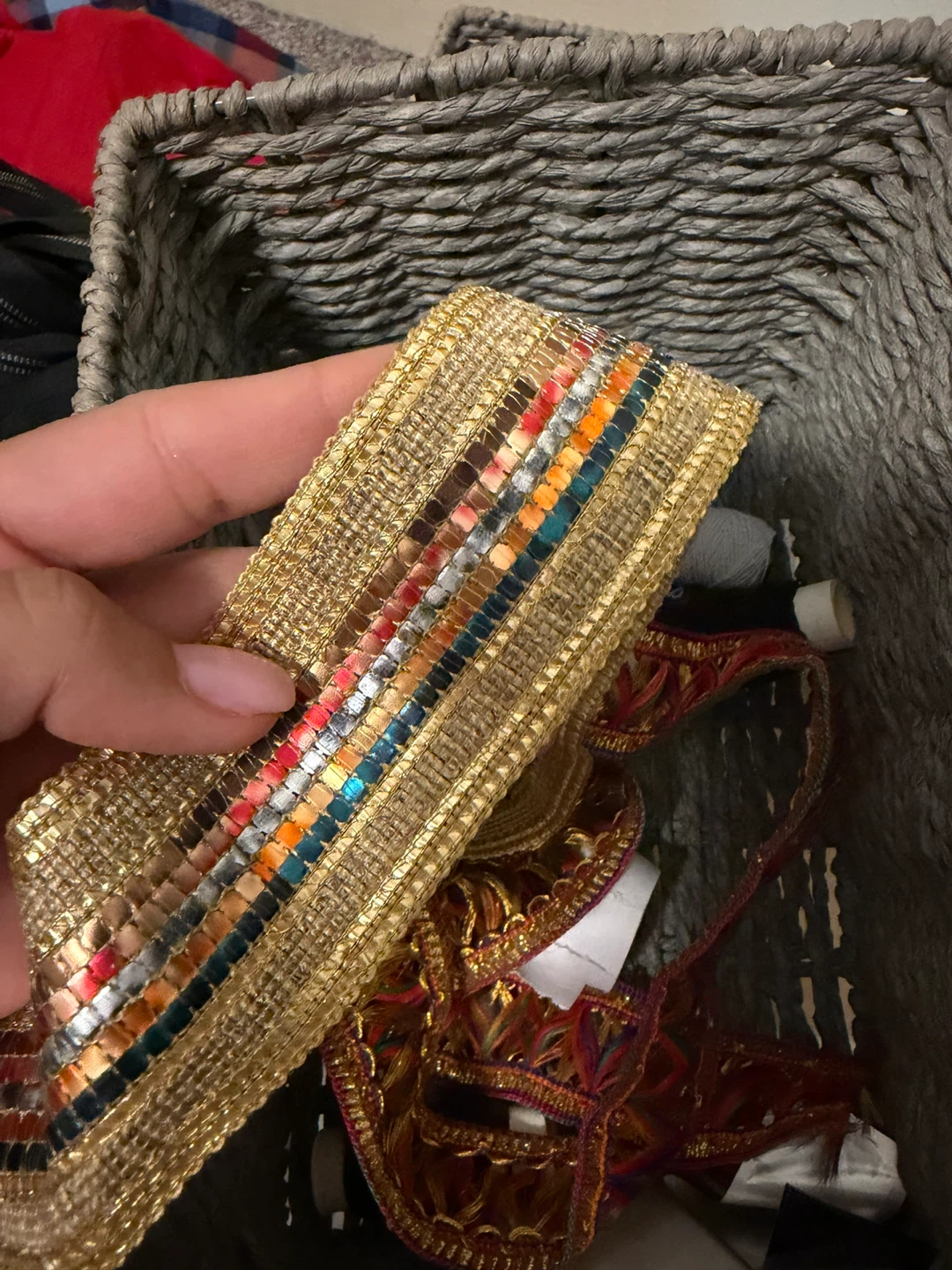 Assorted decorative craft ribbons
