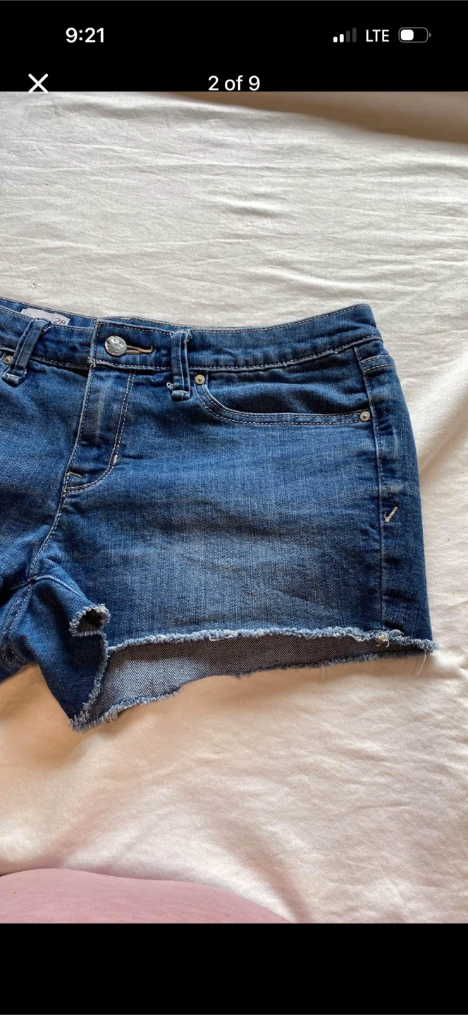 Gap Blue Denim Summer Cut Off Shorts - photo 2