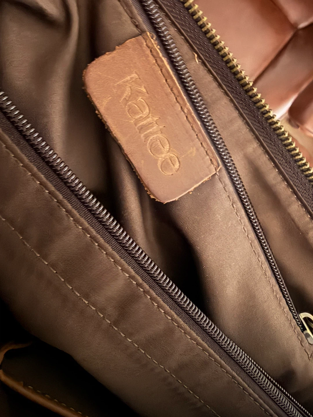 Kattee Brown Leather Messenger Bag - photo 3