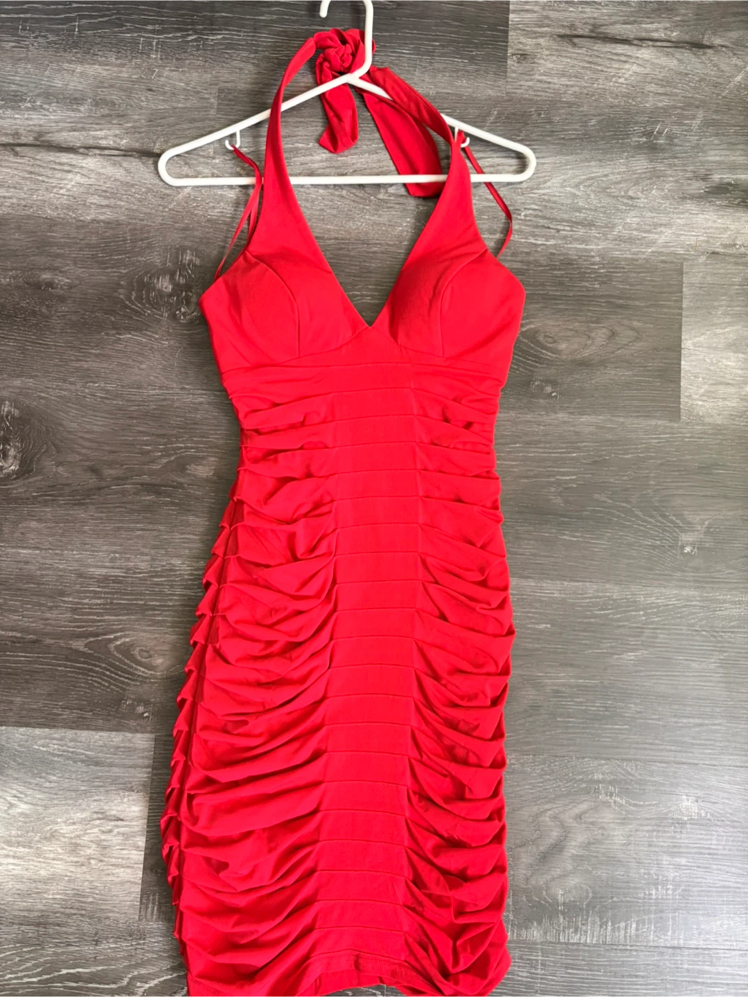 Roccobarocco Red Halter Dress