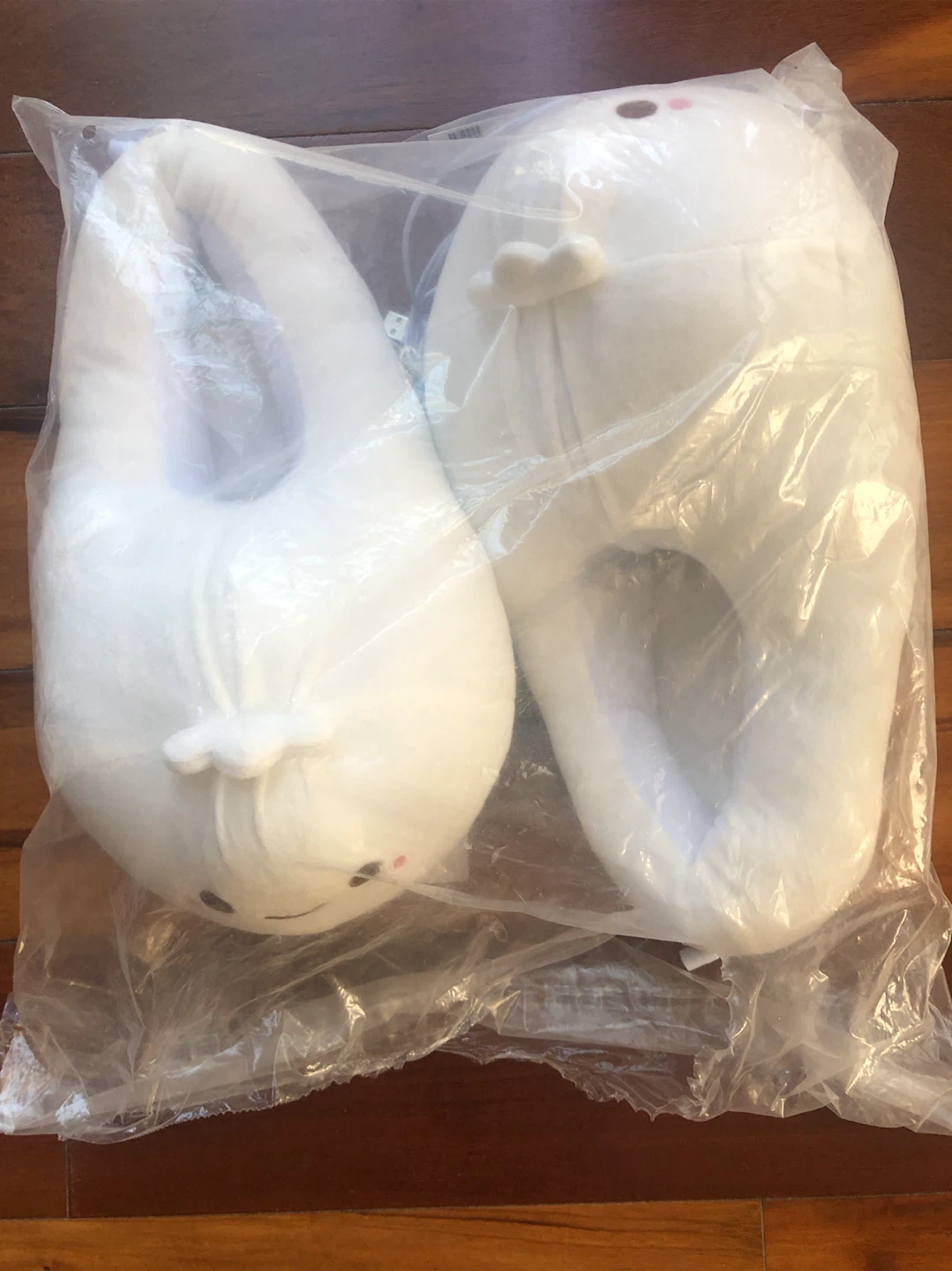 USB Heated Plush Slippers - White