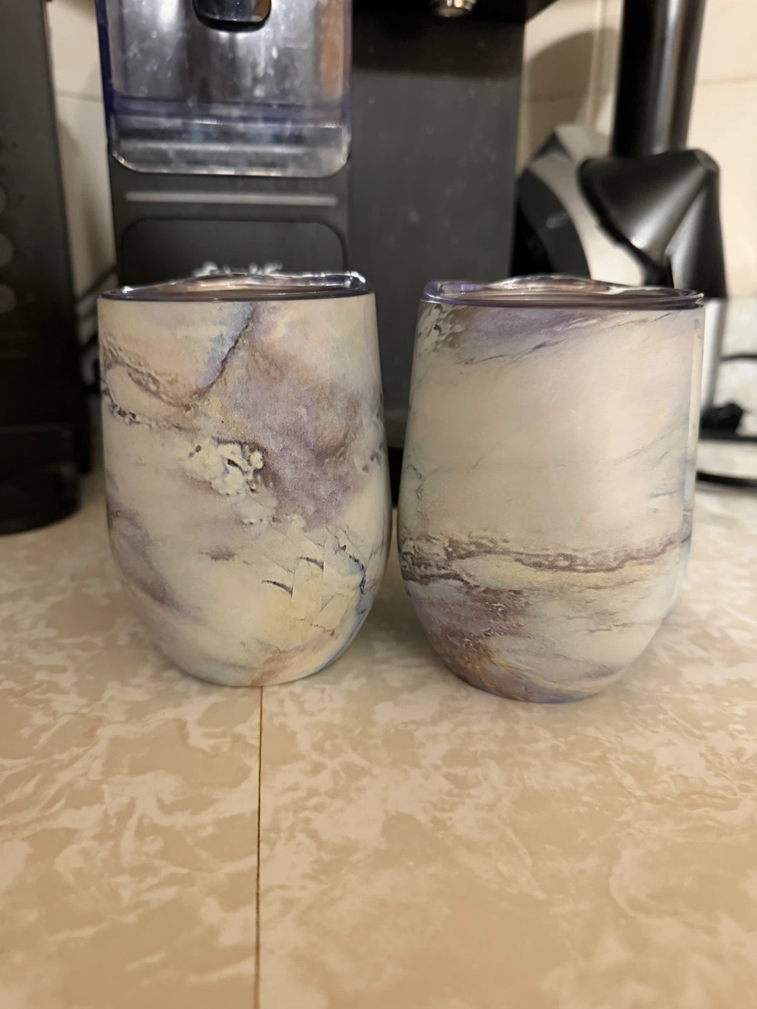 Marble Tumbler Set