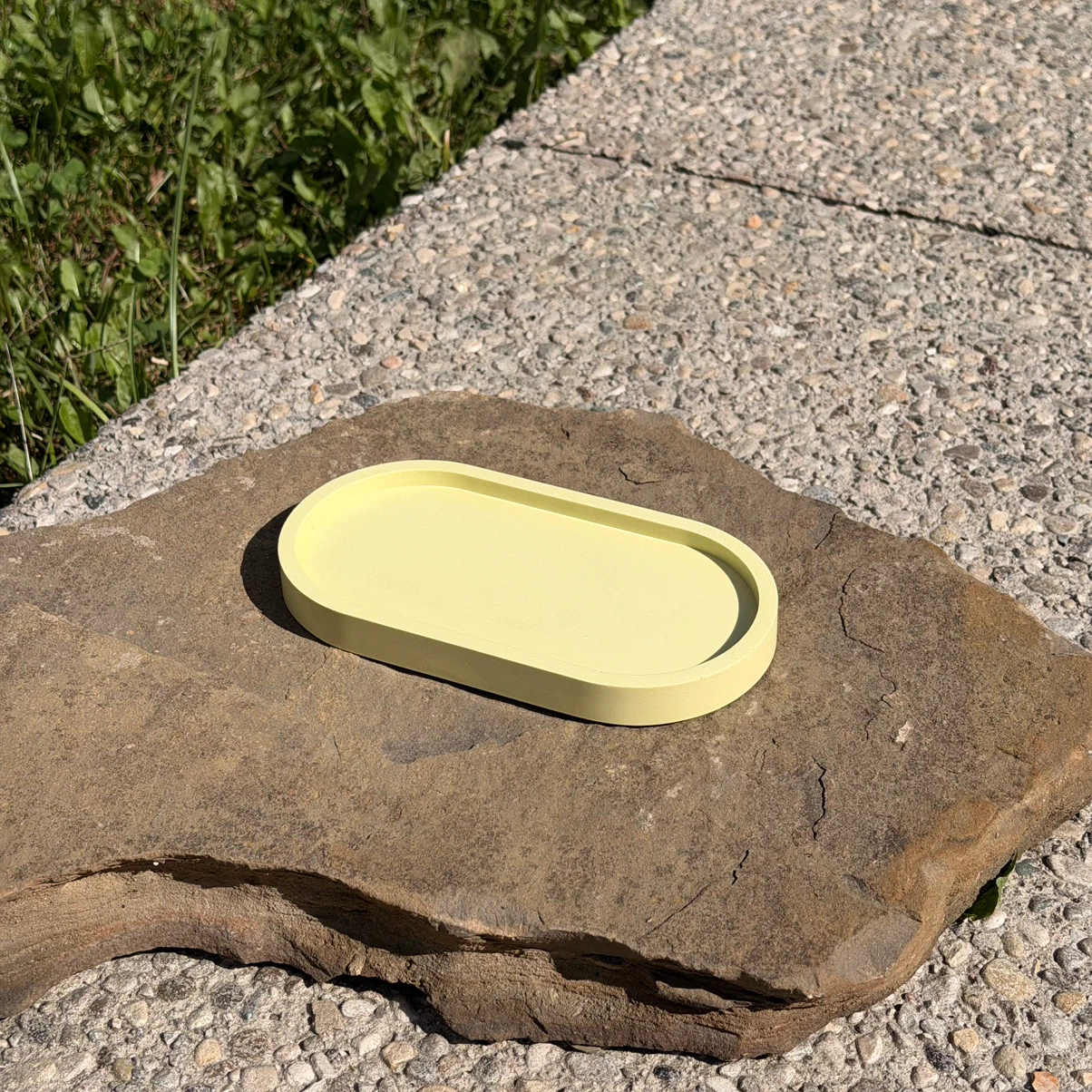 Handmade Jesmonite Oval Trays - photo 3