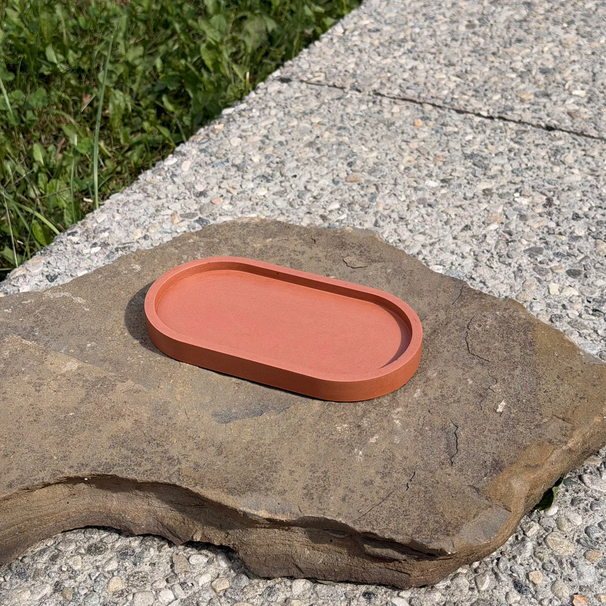 Handmade Jesmonite Oval Trays - photo 4