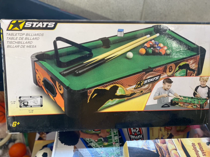 Stats Tabletop Billiards Game