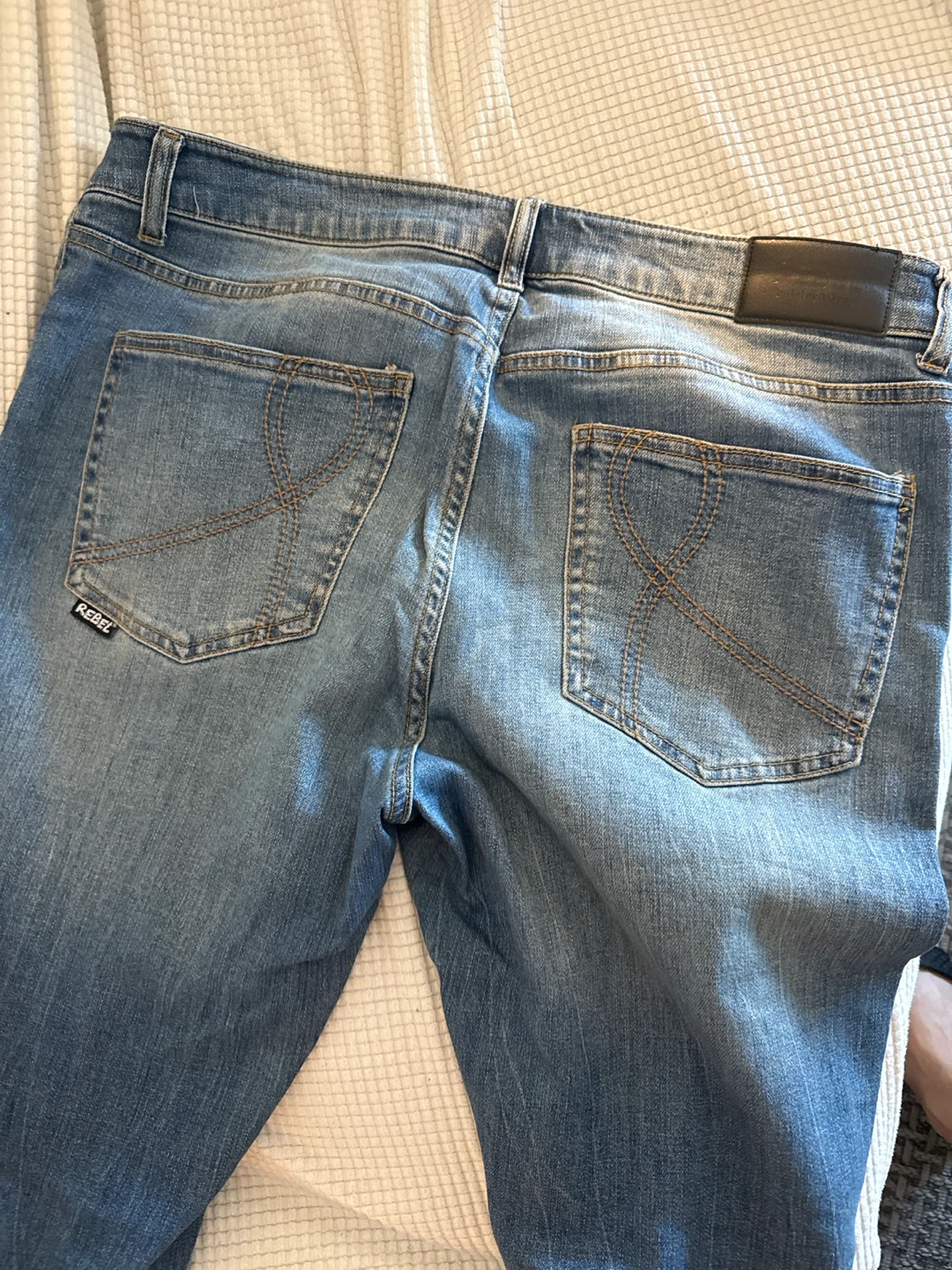 Rebel Mens Blue Jeans W34/32L - photo 2