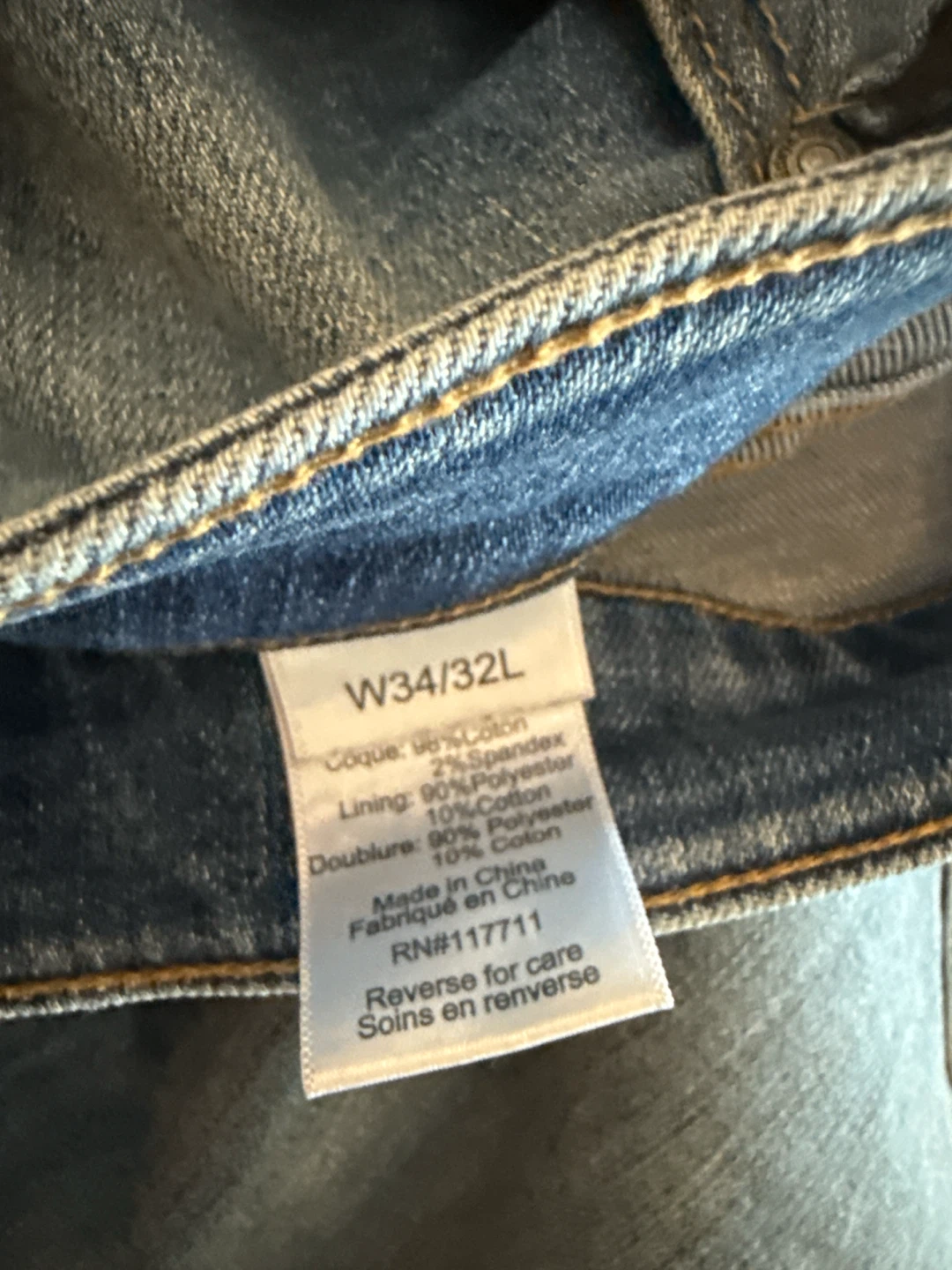Rebel Mens Blue Jeans W34/32L - photo 3