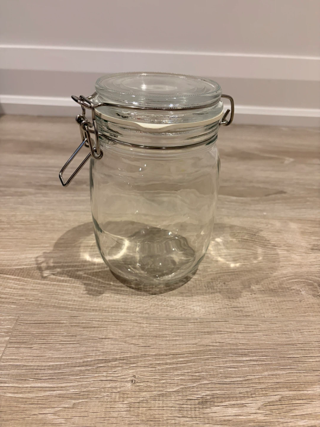 Clear Glass Jar with Clamp Lid
