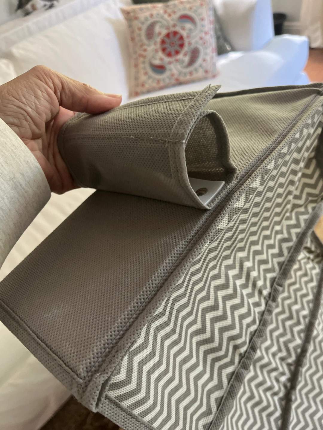 Grey Chevron Hanging Closet Organizer - photo 2
