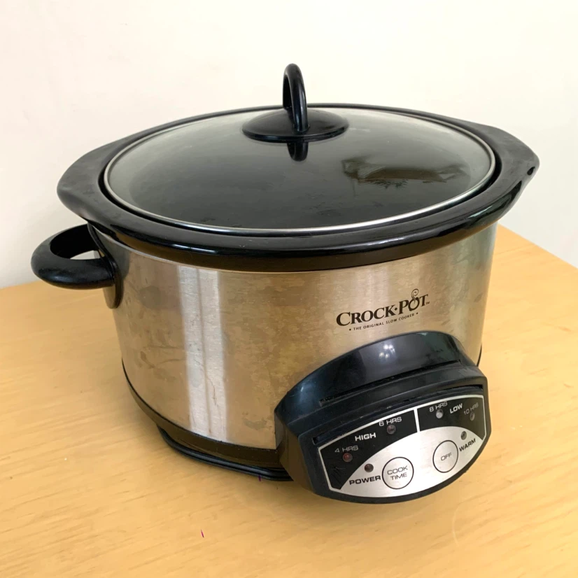 Slow Cooker Crock Pot Kitchen Appliance Glass Lid Countertop