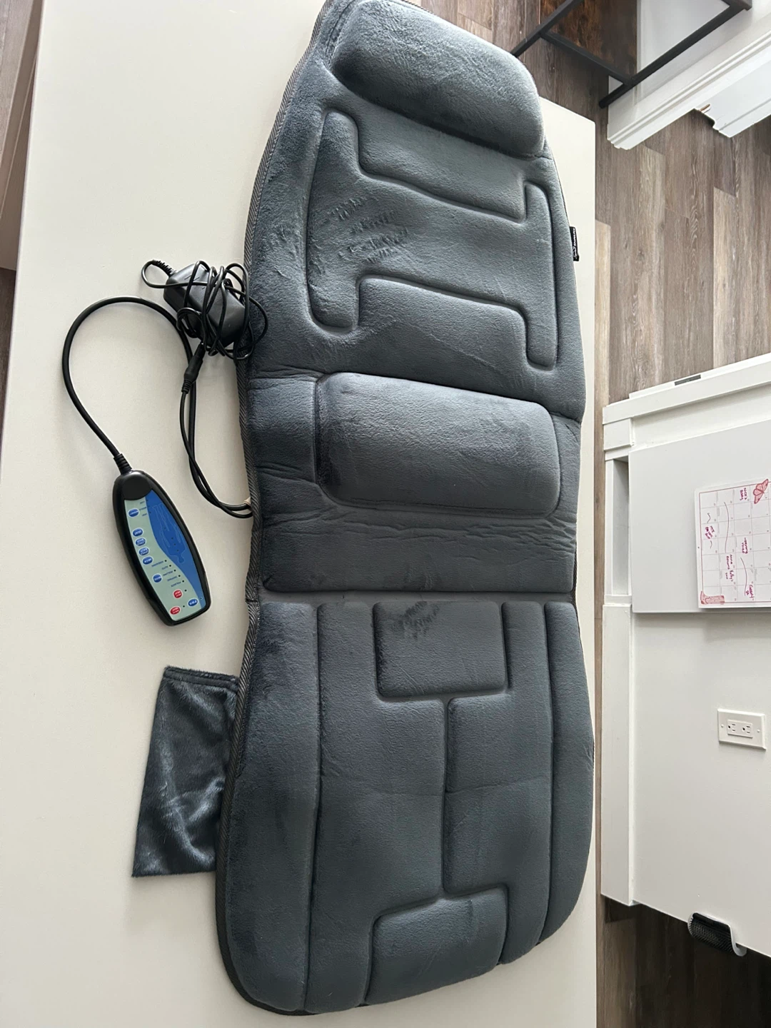 Dark Blue Massage Seat Cushion with Heat