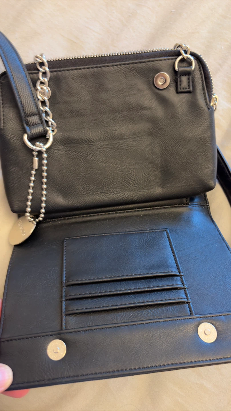 Steve Madden Black Crossbody Bag with Chain Detail - photo 2