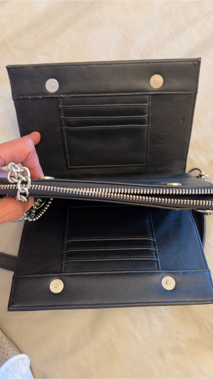 Steve Madden Black Crossbody Bag with Chain Detail - photo 3
