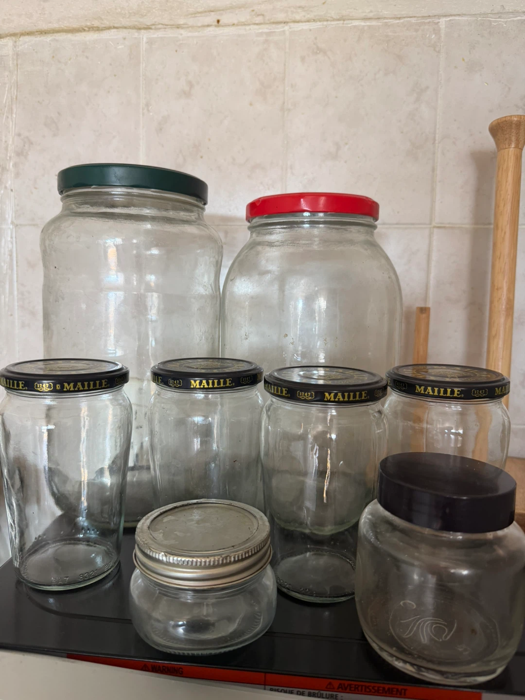 Assorted Glass Jars with Lids