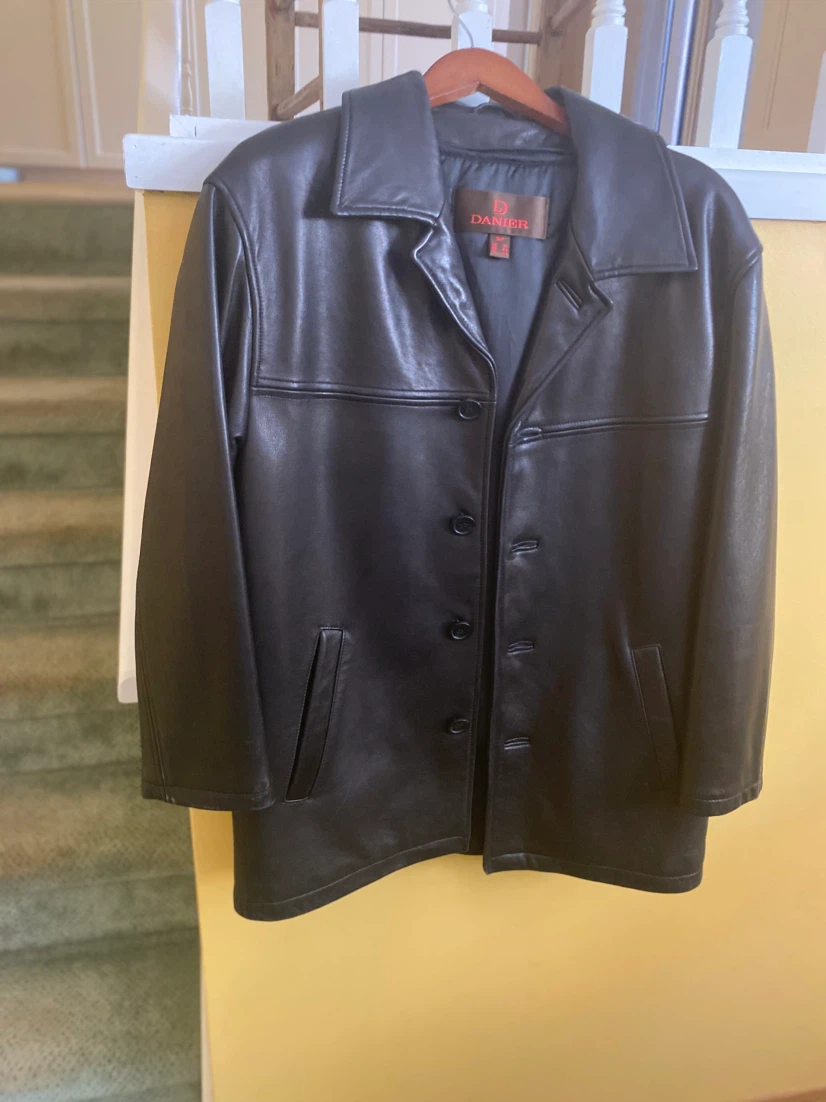 Danier me s leather car coat