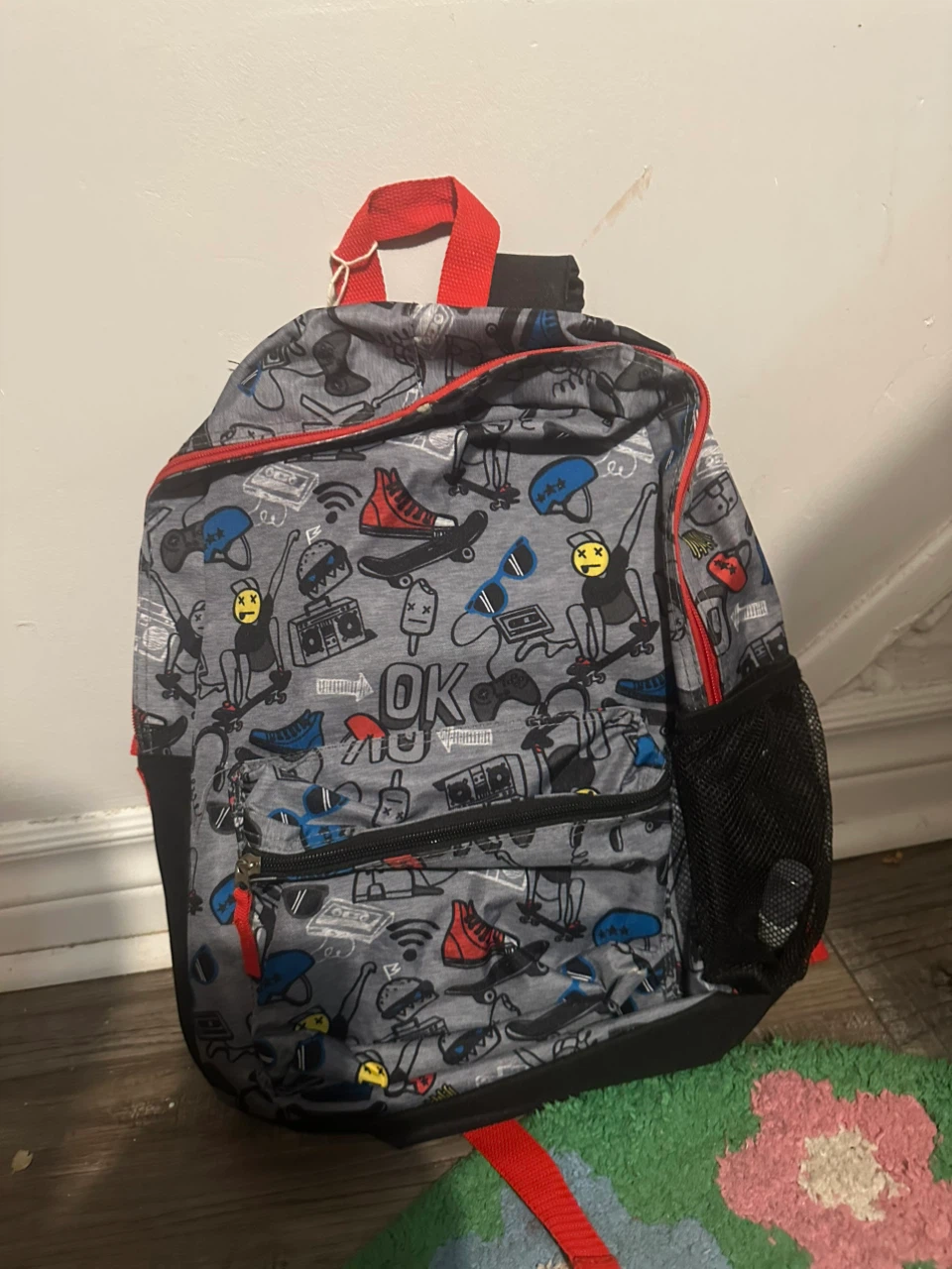 Graphic Print Youth Backpack