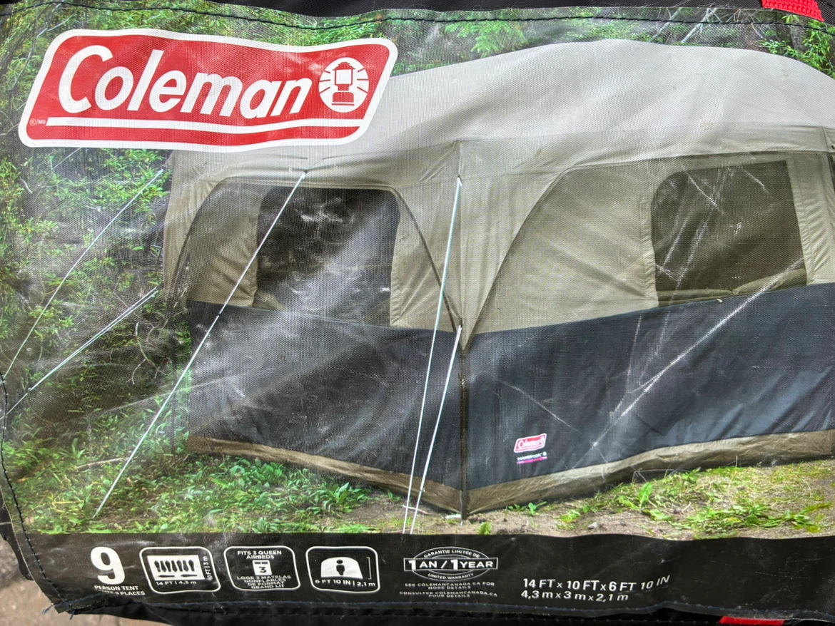 TENT Coleman Hampton 9-Person Cabin 14' x 10' – 2 Room camping