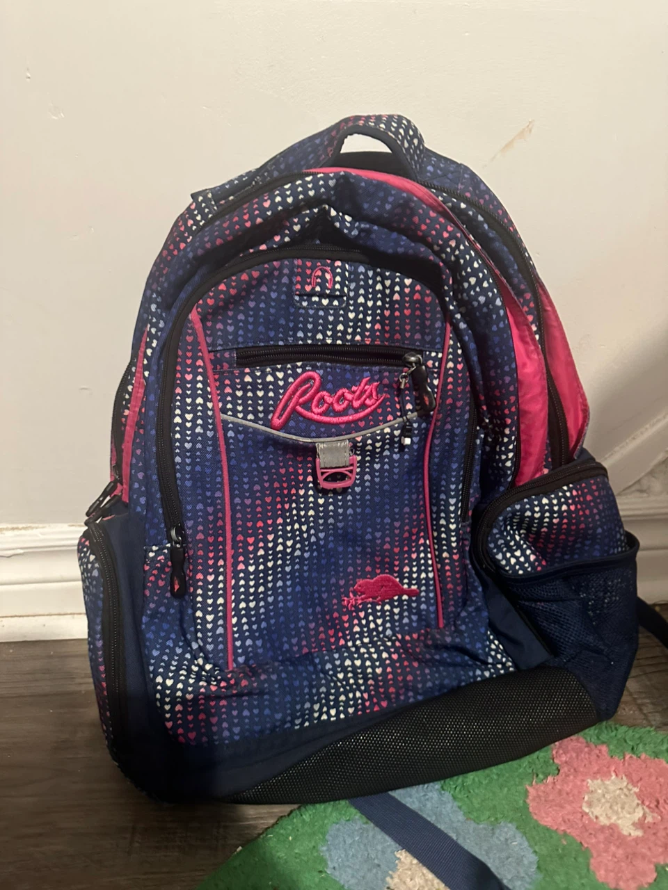 Roots Heart Pattern Backpack