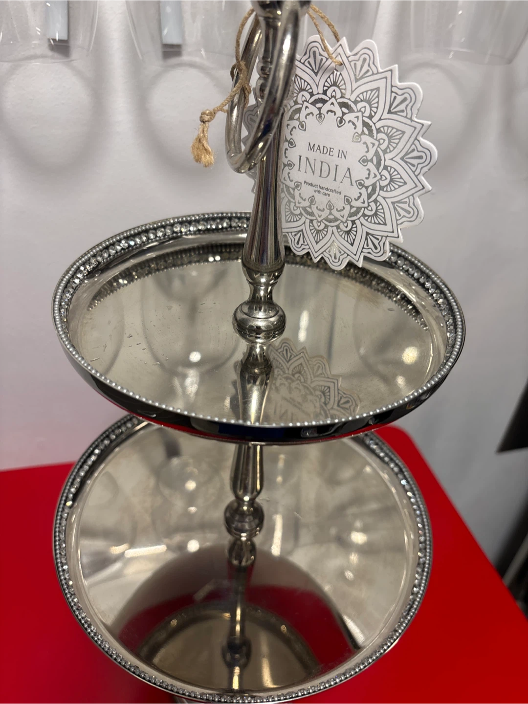Silver Tone 2-Tier Serving Stand - photo 5