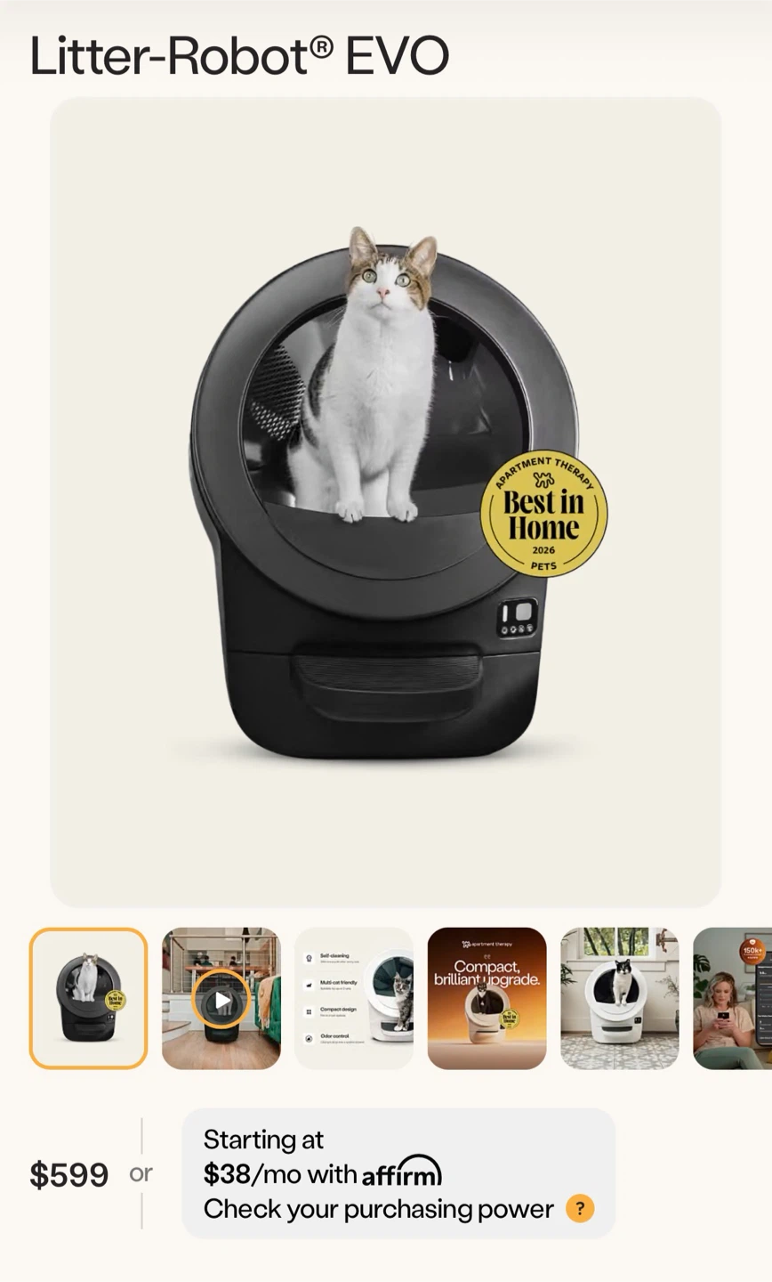 Litter-Robot EVO Self-Cleaning Litter Box - photo 3