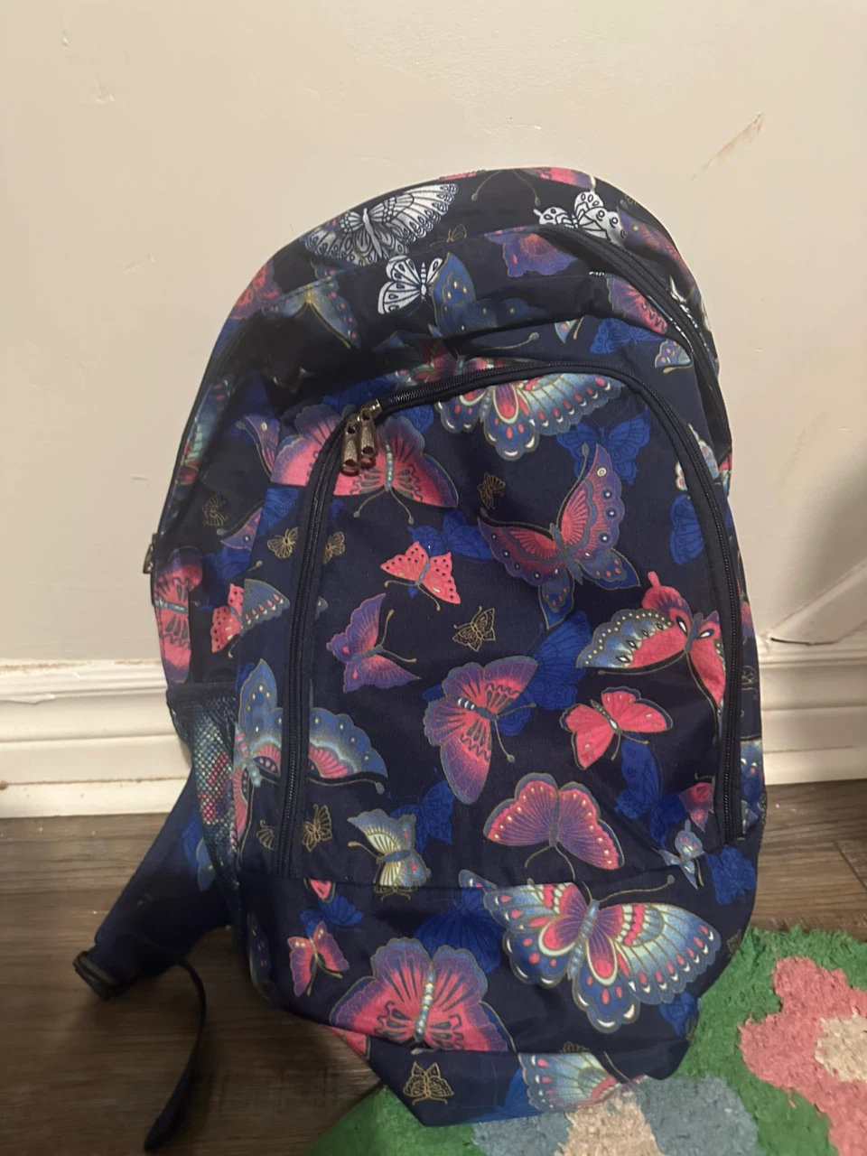 Butterfly Print School Backpack
