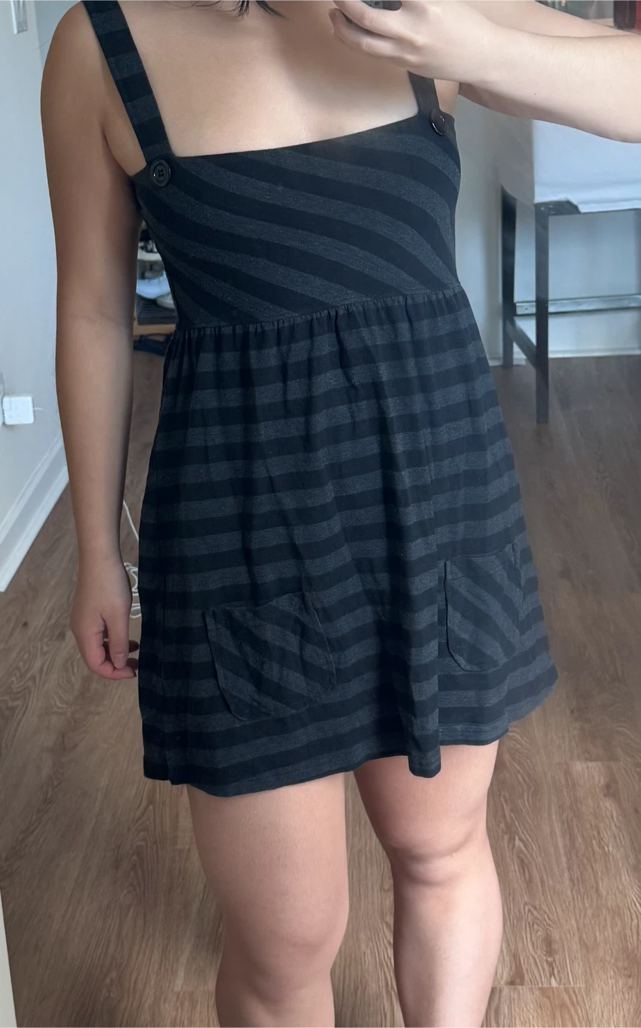 vintage striped A line dress