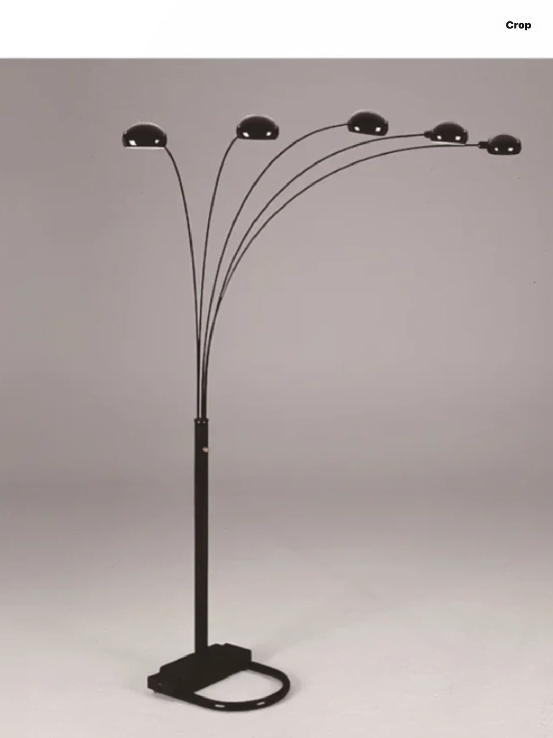 Black 5-Arm Arc Floor Lamp