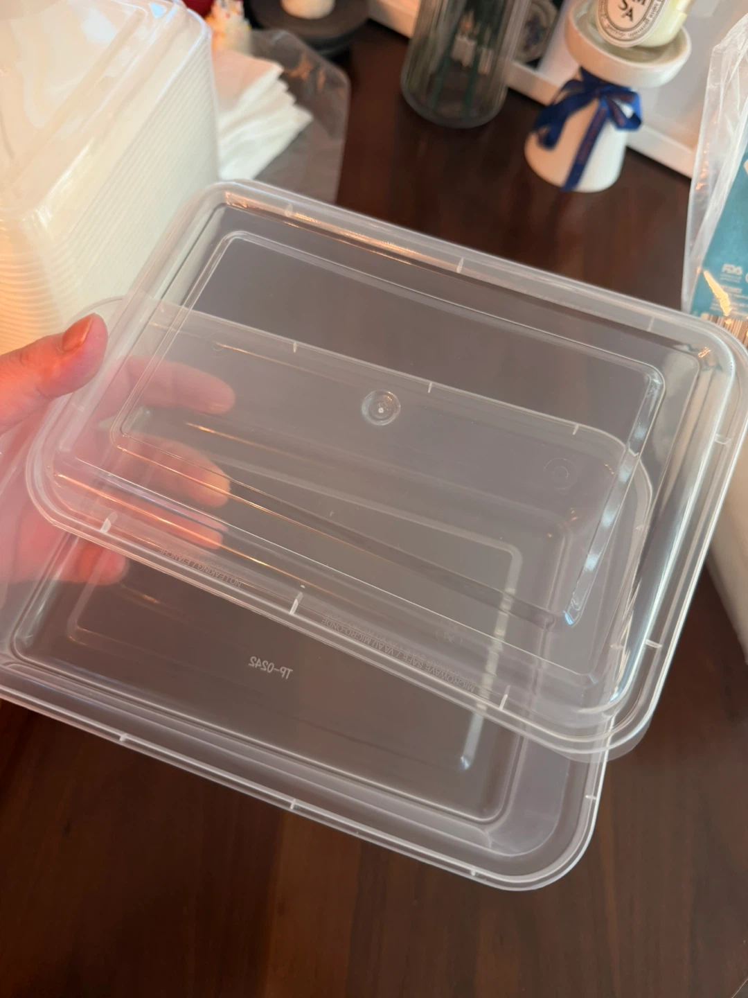 Take out containers-Clear Rectangular(25Count)
