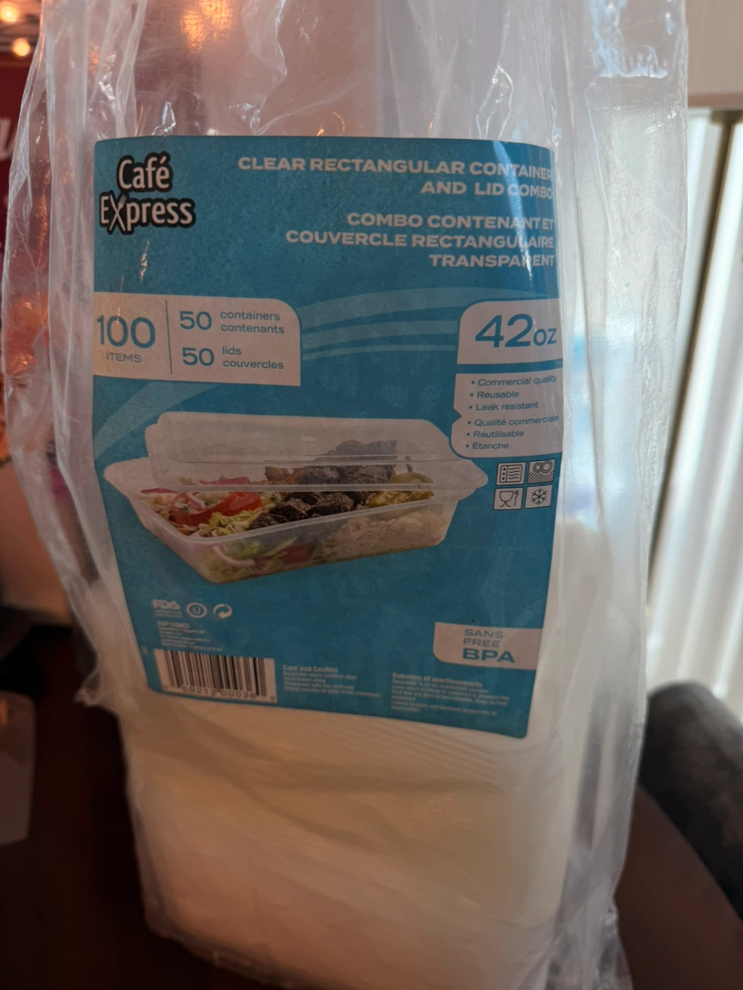 Take out containers-Clear Rectangular(25Count) - photo 3