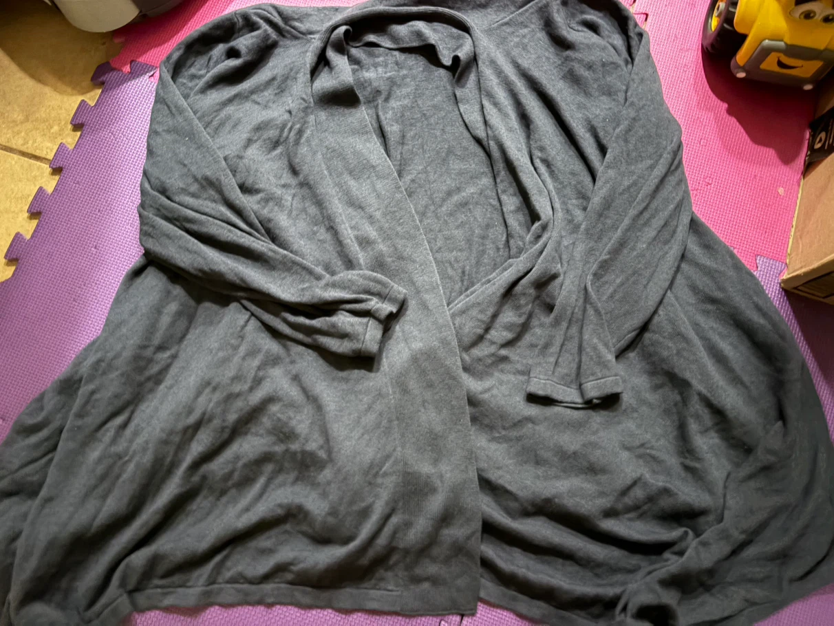 Women's Grey Cardigan ~ Size 3X