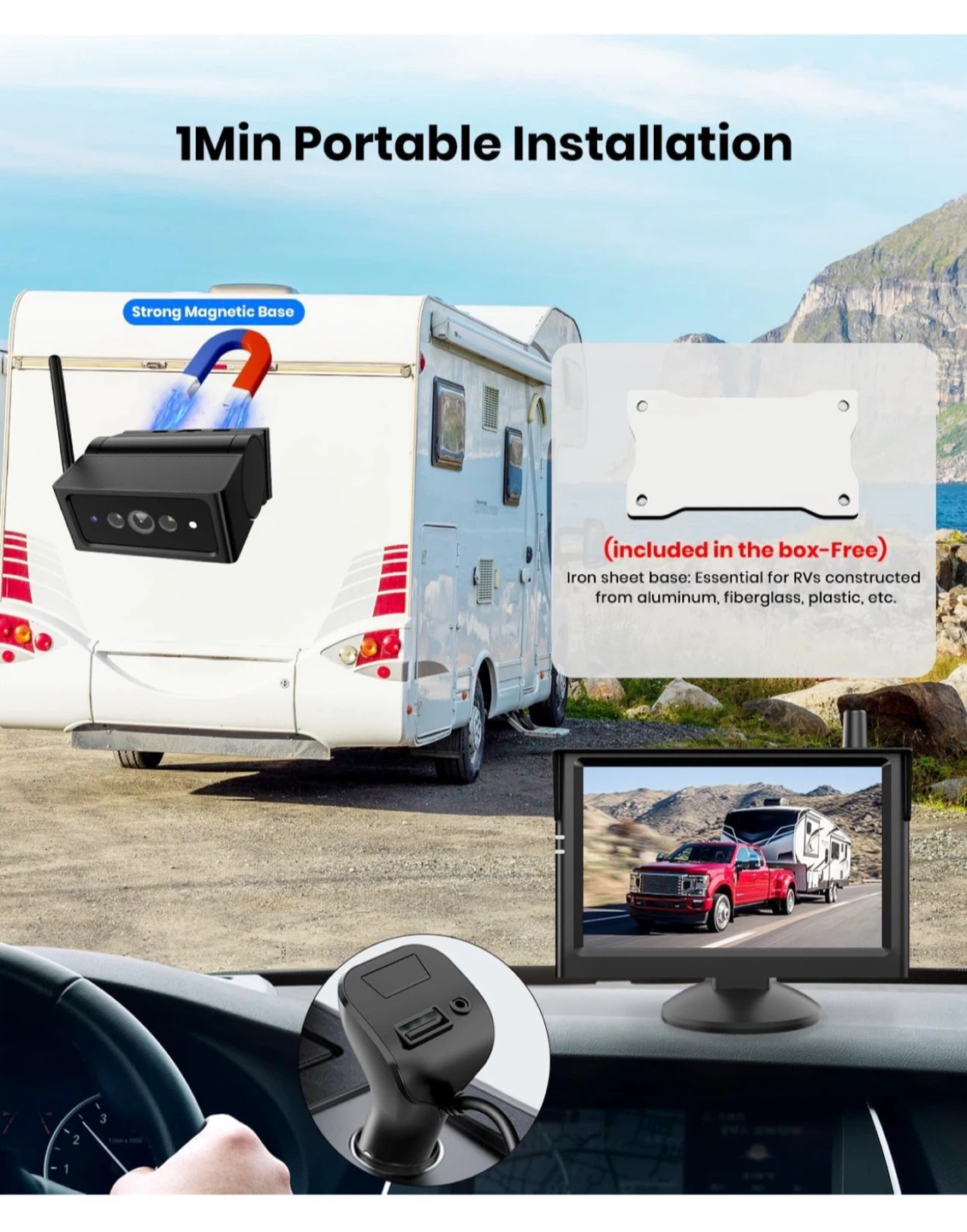 AUTO-VOX Wireless Backup Camera System - photo 2